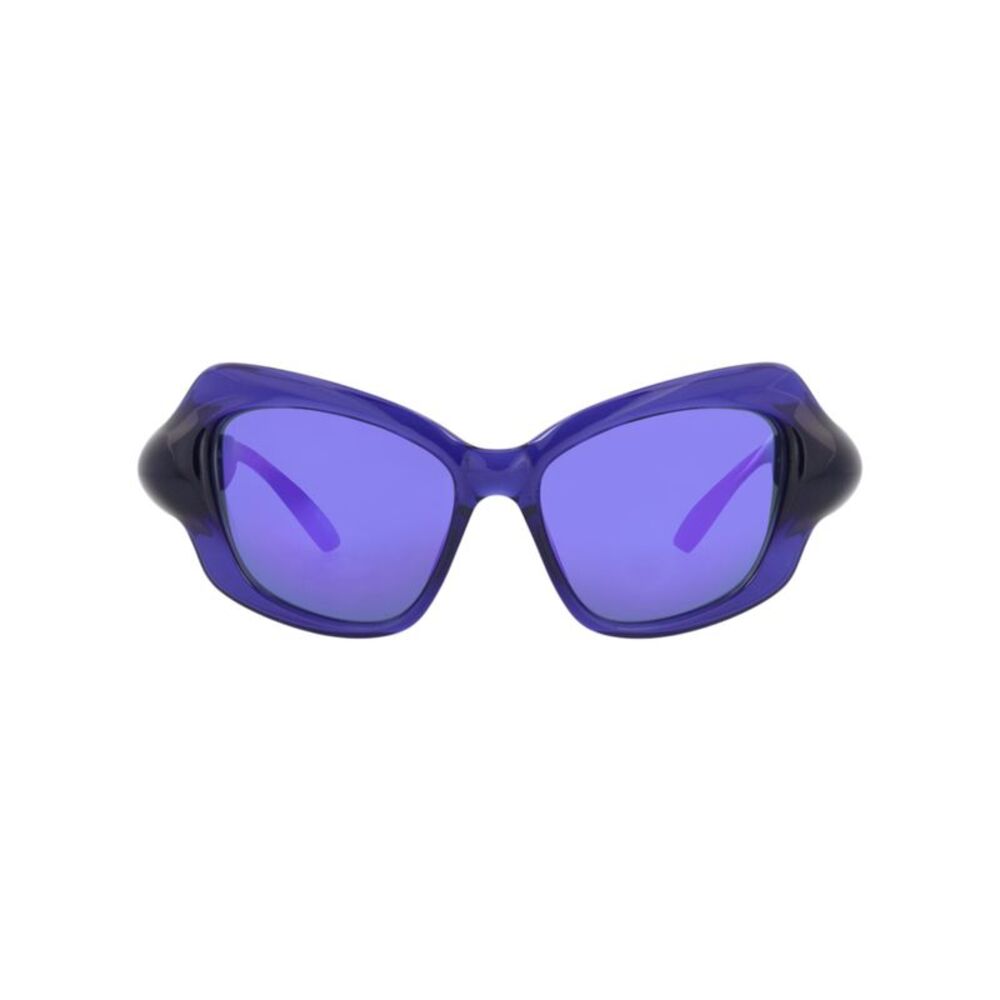 Balenciaga Cat Eye-Frame Bio Injection Sunglasses Blue Womens